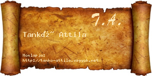Tankó Attila névjegykártya